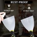 LiTuiLi Putty Knife 6 Inch Skimming Blade Painting Finishing Filling Spatula Plastering Stainless Steel Construction Tools.