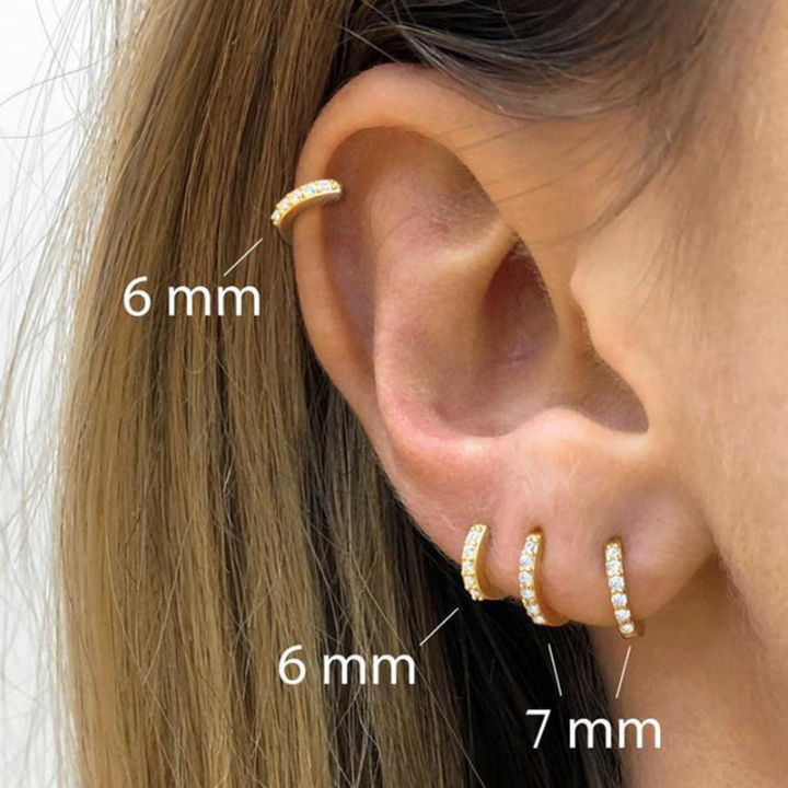 2Pcs%20Rainbow%20Little%20Huggies%20Stainless%20Steel%20Hoop%20Earrings%20Girl%20Tiny%20Rings%20Cartilage%20Small%20Helix%20Piercing%20Tragus%20Circle%20Men%20Hoops%20-%20Image%202