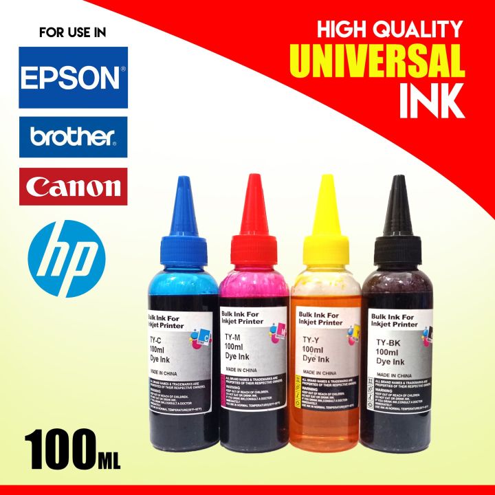 100ML UNIVERSAL REFILL CARTRIDGE INK 4 COLOUR . hp , canon , .......