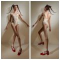 Ballet Leotard for Women Just A Corpse White Swan Style Professional Dance Team Gymnastics Coverall Practice Dancing Clothes.