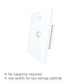 MOES ZigBee Touch Smart Light Switch With Neutral/No Neutral , US Wall Switch No Capacitor Smart Life/Tuya Works with Alexa lightify. 