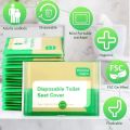 Biodegradable Disposable Toilet Seat Cover Portable Travel Camping Hotel Bathroom Soluble Water Toilet Pad Eco-Friendly.