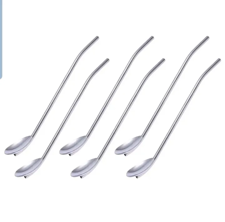 6%20Pcs/Pack%20Stainless%20Steel%20Oval%20Shape%20Metal%20Drinking%20Spoon%20Straw%20Reusable%20Straws%20Cocktail%20Spoons%20Set(Primary%20Color)%20-%20Image%207