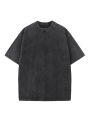 2026 Summer Washed T-Shirts 230G Heavy Cotton Vintage Faded Color Oversized Unisex Basic Tee Short Sleeve Loose Workout Tops. 