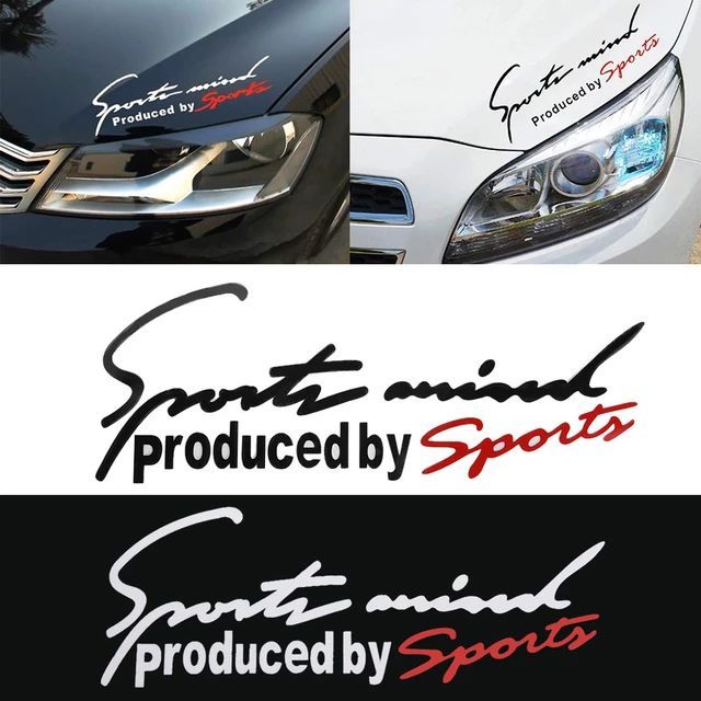 Sport Letter Car Stickers Emblem Badge Decal Auto Automobile Bonnet Sticker