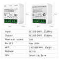 1/2 Channels Wifi Smart Switch Tuya Smart Life Light Switch Module Remote Relay Breaker for Alexa  Yandex 100-240V 16A lightify. 