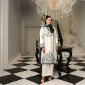 Asim Jofa Unstitched Embroidered Cambric Unstitched 3 Piece Suit For Women And Girls - Beige - Collection: Monochrome -Designcode: Ajmch-08-Uns. 