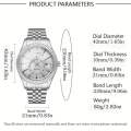 KASRLUO Men's Quartz Watch – Stainless Steel, Date Display, Formal Business Style. 