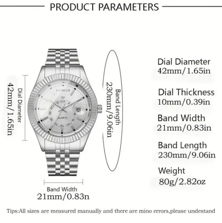 KASRLUO%20Men's%20Quartz%20Watch%20%E2%80%93%20Stainless%20Steel,%20Date%20Display,%20Formal%20Business%20Style%20-%20Image%202
