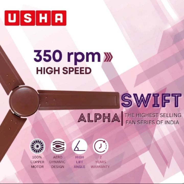 USHA%20Swift%20Alpha%201200mm%20High%20Speed%2048"%20Ceiling%20Fan%20%7C%20Made%20in%20India%20%7C%20100%25%20Copper%20%7C%202%20Years%20Warranty%20-%20Image%202