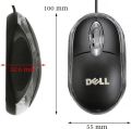 DELL Wired Usb Optical Mouse - Small Size, Ultra-Sensitive, Red Light, Original. 