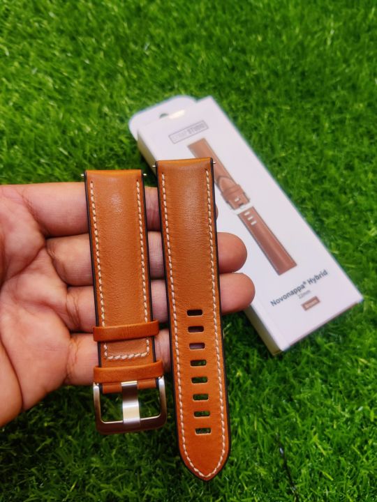 Strap Studio Novonappa Hybrid Black&Brown 22mm Straps For Samsung Smart Watches & Any 22mm Watches