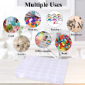 36 Grids Plastic Organizer Box Storage Container Jewelry Box with Adjustable Dividers for Beads Art DIY Crafts Fishing Tackles. 