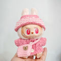 Clothes For Labubu 17cm II Idol Dolls Sitting Party The Monster Outfit Accessories Clothing Lovely  Cute Sweater Hat And Bag. 