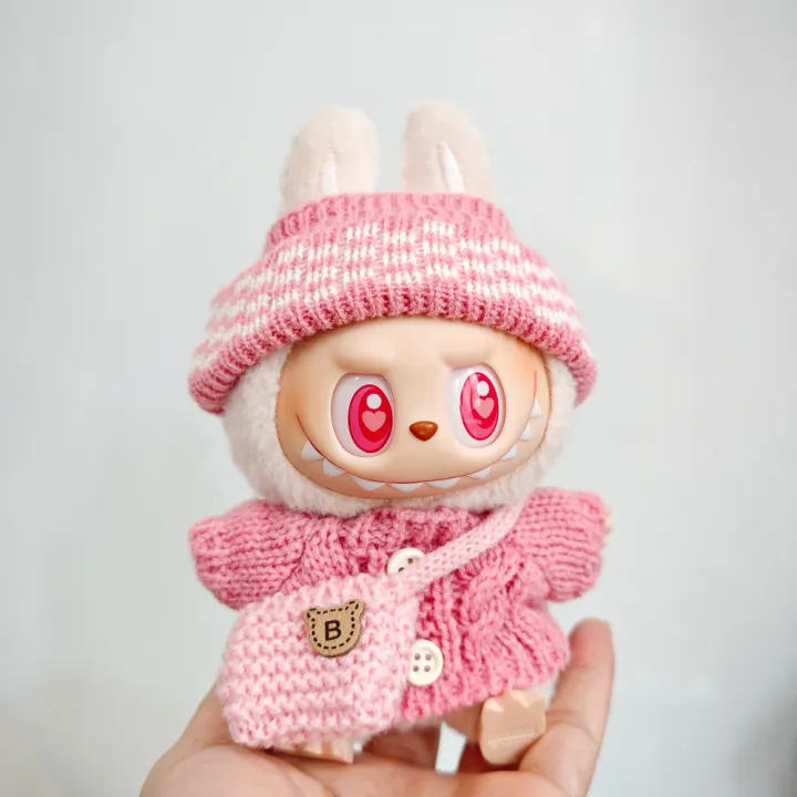 Clothes%20For%20Labubu%2017cm%20II%20Idol%20Dolls%20Sitting%20Party%20The%20Monster%20Outfit%20Accessories%20Clothing%20Lovely%20%20Cute%20Sweater%20Hat%20And%20Bag%20-%20Image%203