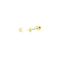 2Pcs Dainty Stainless Steel Flat Back Stud Earrings for Women, Trendy Cartilage Earrings Small Huggie Hoop Earrings Jewelry.