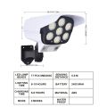Outdoor Motion Sensor Solar Lights 77 LED FloodLight Waterproof Wireless Dummy Decoy Fake Security Camera for Porch Garden Patio. 