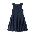 Girl School Uniform Dress Khaki Gray Royal Blue Color Children Long Dress Size 110-170. 