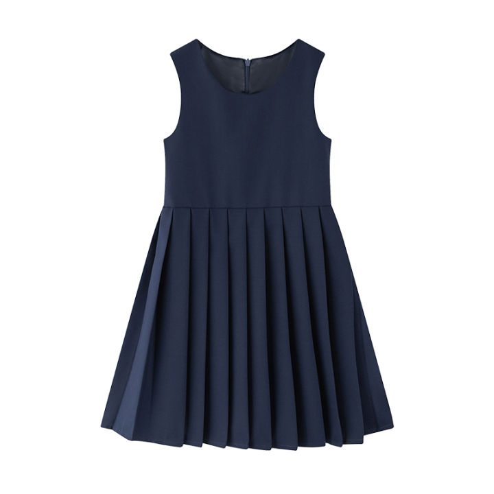 Girl%20School%20Uniform%20Dress%20Khaki%20Gray%20Royal%20Blue%20Color%20Children%20Long%20Dress%20Size%20110-170%20-%20Image%207