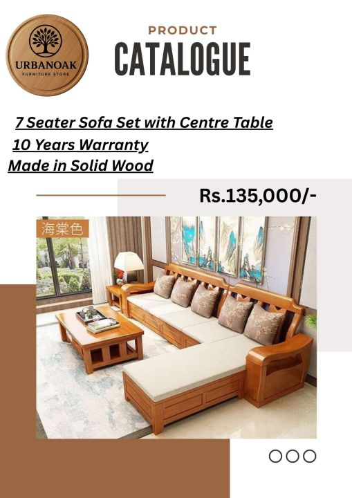“Luxury Sofa Set | Modern Design | Solid Wooden Frame & Premium Fabric ...