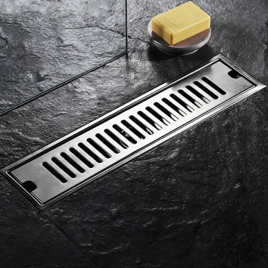 304 Grade Stainless Steel Long Shower Drain/Floor Trap/Jali Removeble Grate/Lid for Bathroom and Kitchen