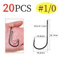 ICERIO 2X Strong Wide Gap Fishing Fly Tying Streamer Hooks for Pike/Bass/Musky/Saltwater (Sabiki, Carnivore Big Game Streamer).
