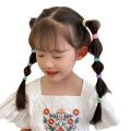 100pcs Color Simple to Hair High Elastic Hair Ring Women's Elegant Temperament Exquisite All-match Hair Ring Hair Accessories. 