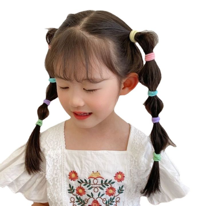 100pcs%20Color%20Simple%20to%20Hair%20High%20Elastic%20Hair%20Ring%20Women's%20Elegant%20Temperament%20Exquisite%20All-match%20Hair%20Ring%20Hair%20Accessories%20-%20Image%206