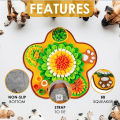 Pet Sniffing Mat Indoor Dog Walking Dog Cat Foraging Toy Dog Stress Relief Puzzle Treasure Hunt Game Slow Eating Mat.