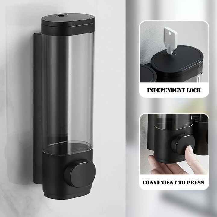 600mL%20Manual%20Soap%20Dispenser%20Wall%20Mounted%20Hand%20Press%20Soap%20Dispenser%20for%20Dish%20Liquid%20Lotion%20Shower%20Gel%20Shampoo%20Chamber%20-%20Image%204