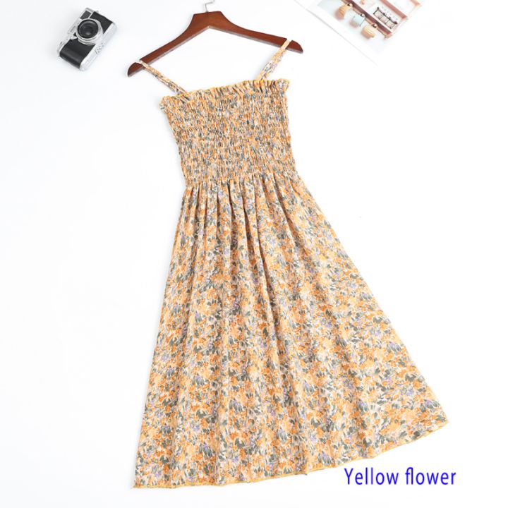 Summer%20Mini%20Dresses%20Fashion%20Female%20Elastic%20High%20Waist%20Casual%20Spaghetti%20Strap%20Sleeveless%20Dress%20Women%20Chiffon%20Dresses%20Vestidos%20-%20Image%204