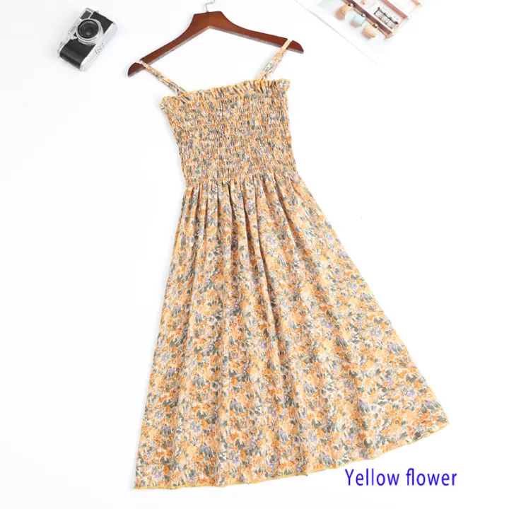 Summer%20Mini%20Dresses%20Fashion%20Female%20Elastic%20High%20Waist%20Casual%20Spaghetti%20Strap%20Sleeveless%20Dress%20Women%20Chiffon%20Dresses%20Vestidos%20-%20Image%204