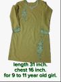 parrot colour kurti for girl.kurta for girl.girl kurta. 