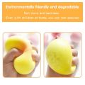Yellow Peach Shape Fidget Toys New Design Soft Rising Decompression Squeeze Pops Toys Autism Needs Squishy Stress Reliever Toys.