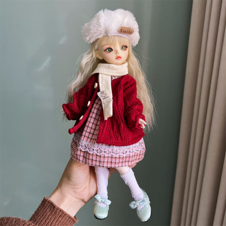 2025%20New%20Winter%20Clothes%206%20Points%20BJD%20Doll%20Dress%20Up%20Suit%2030cm%20Doll%20Decorative%20Clothing%20Jacket%20Dress%20Only%20Clothing%20-%20Image%203