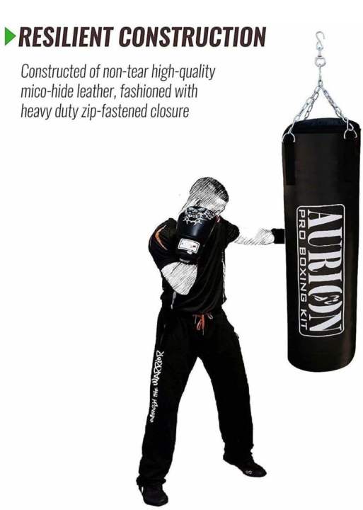 Aurion%20by%2010Club%20Unfilled%20Punching%20Bag%20with%20Boxing%20Glove%2012%20Oz%20Hand%20wraps%20Hanging%20Bag%20Hanging%20Bag%20%20(4Ft,%2048%20inch)%20-%20Image%203