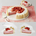 100Pcs Cake Slice Boxes Reusable Cupcake Slice Container with Lid Stackable Clear Square Single Dessert Box Triangular Sandwich. 