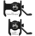Aluminum Alloy Adjustable Bike Mobile Phone Holder Full Metal bike Motorcycle Mobile Holder Phone Bracket Mountain Bike Mobile Stand C3. 
