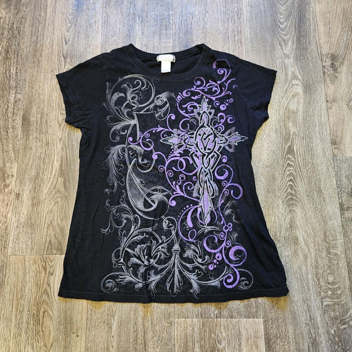 Y2k%20Kitty%2090s%20Clothes%20Vintage%20Kpop%20Goth%20Emo%20Aesthetic%20Clothing%20T-shirt%20Baby%20Tees%20Y2k%20Tops%20Crop%20Top%20Women%20Gothic%20Grunge%20Clothes%20-%20Image%202