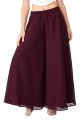 Pure Georgette With Lining Crape Flare Plazo Pant For Women. 