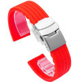 Silicone Watch Strap Band Deployment Buckle 18mm 20mm 22mm 24mm for Armani Watch Replace the strap.
