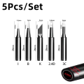 5 pieces of soldering irons with a 900M iron head set, hot bare copper electric iron heads. 