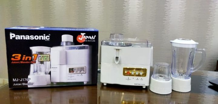 Panasonic Japan Premium Juicer 3 in 1 Multifunction Juicer Grinder and Blender Machine MJ M-176P