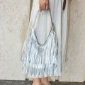 Long Tassels Women Handbag Fashion Shoulder Bags for Ladies Hand Bag Soft PU Leather Casual Hobos Armpit Bag Female Tote.