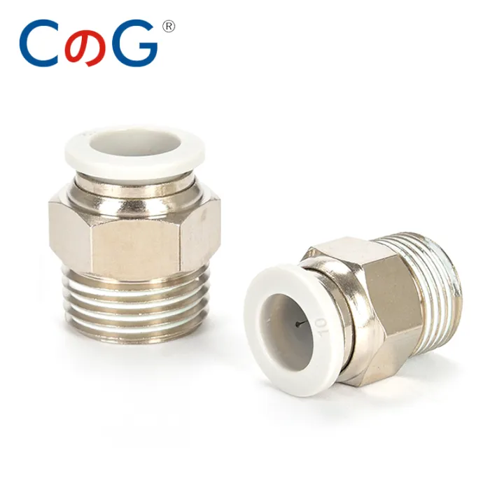 CG%2020Pcs%20White%20PC%20Pneumatic%20Fitting%20Brass%20Thread%201/8"%201/4"%203/8"%201/2"%20for%204/6/8/10/12mm%20Air%20Hose%20Tube%20Pipe%20Quick%20Pulg%20Connectors%20-%20Image%202