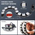 2X Waterproof DRL 6Chips Led Car Auto Decorative Flexible Daytime Running Light Driving Led Strip Headlight Fog Backup Trunk Led.