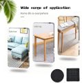 18 Pcs Non Slip Rubber Pads Felt Pads Self Adhesive Rubber Feet Round Square Self Adhesive Floor Protector for Table Legs Chair Bed. 