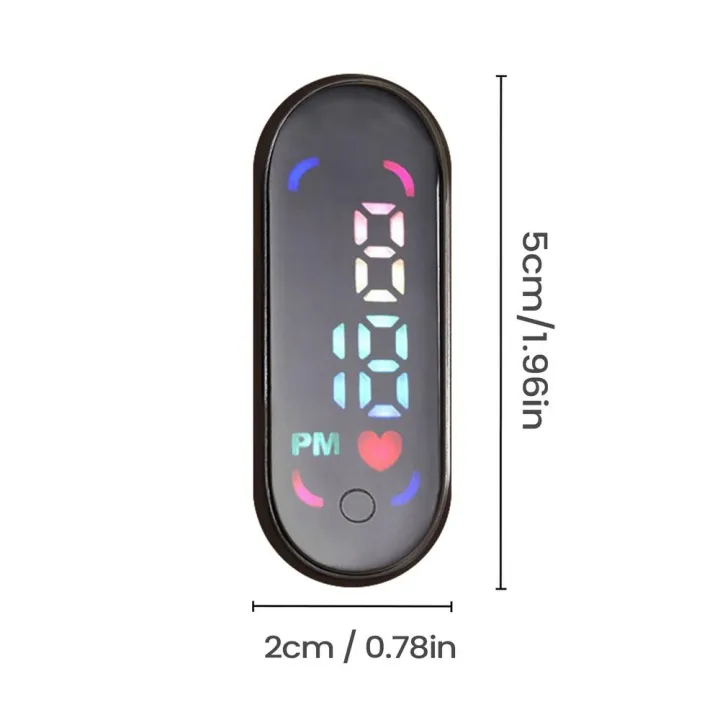 Mountable Mini Clock Small Digital Clock Waterproof Luminous Mini Digital Clock Adhesive for ...