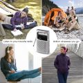 Portable mini AM / FM radio dual band stereo pocket radio suitable for hiking camping  with headphone jack. 