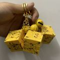 Pokemon Pikachu Mini Rubik's Cube Keychain Pendant Cute Bag Pendant Thinking Cartoon Puzzle Cute Children Collect Toys.